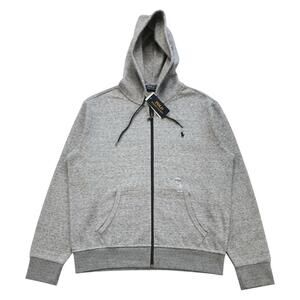 POLO RALPH LAUREN DOUBLE KNIT HOODIE LARGE L MENS GRAY JACKET SWEATSHIRT PRL NEW